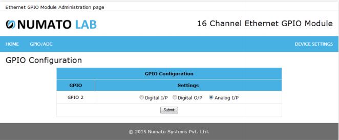 16 Channel Ethernet GPIO Module Digital Input Analog Input