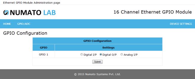 16 Channel Ethernet GPIO Module Digital Input Output
